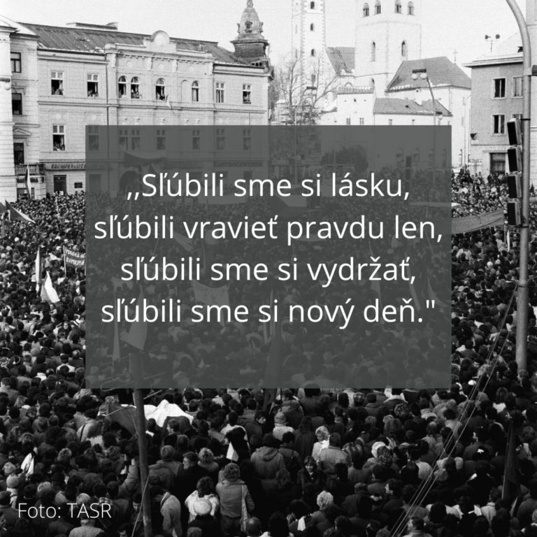 Nežná revolúcia v Banskej Bystrici (foto: TASR)